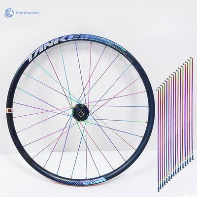 Huntmaster Electroplating Color Stainless Bicycle Spokes Nipples 26 27.5 29 Mountain Bike MTB Road Bike Wheel Spokes
