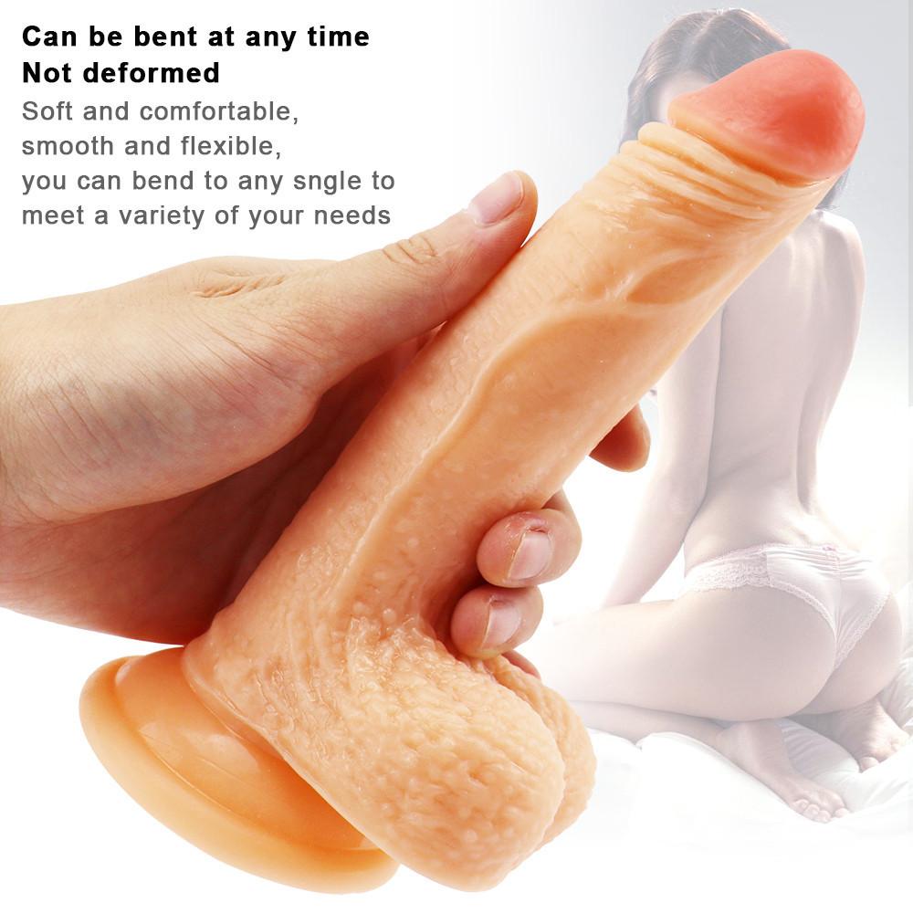 Dildo Adult Toys Erotic Soft Strong Suction Cup Dildo Anal Butt Plug Realistic Penis G-spot Orgasm Sex Toys for Woman Men