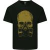 Gold Skull Gas Mask Biker Gothic Kids T-Shirt Childrens