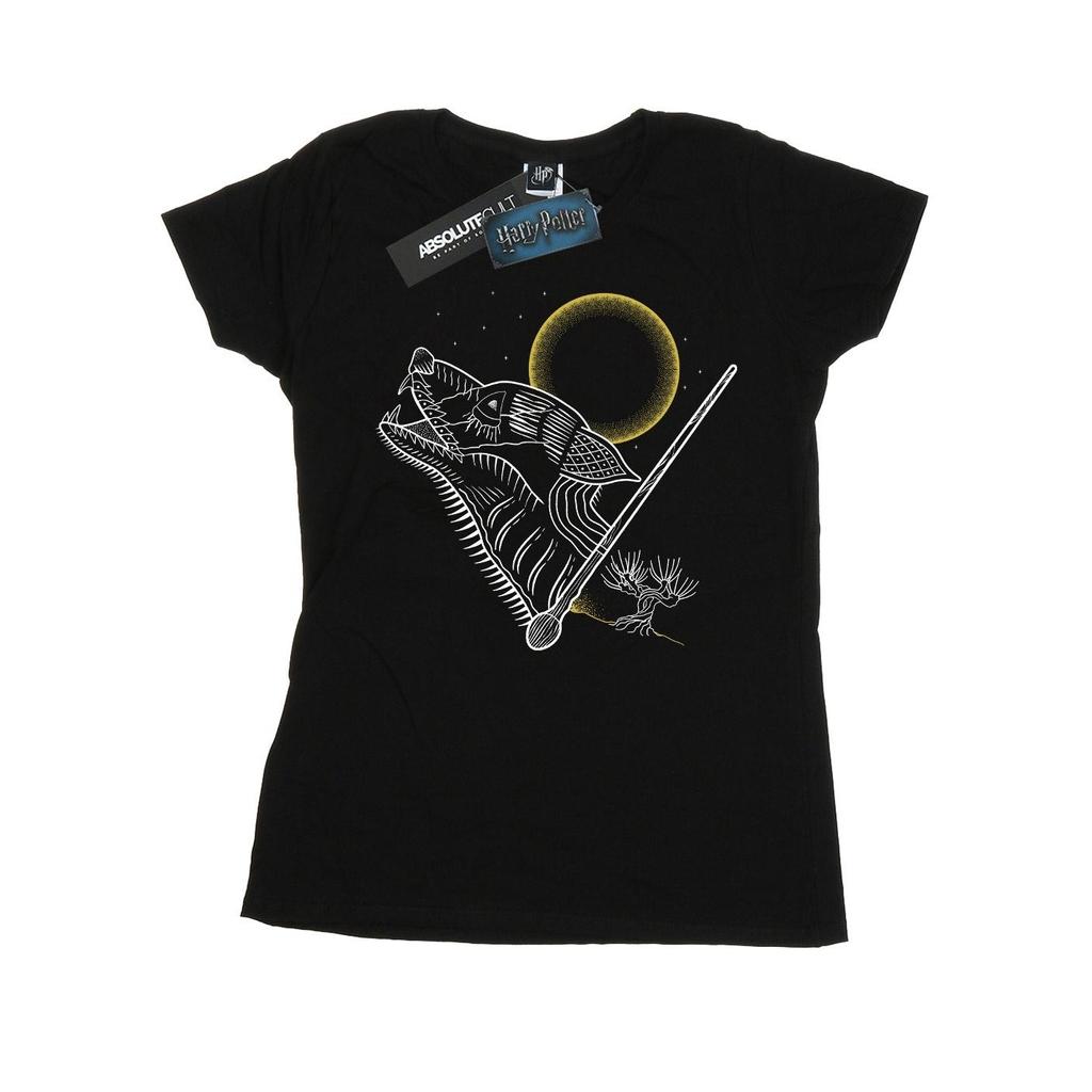 HARRY POTTER Womens/Ladies Werewolf Line Art Cotton T-Shirt