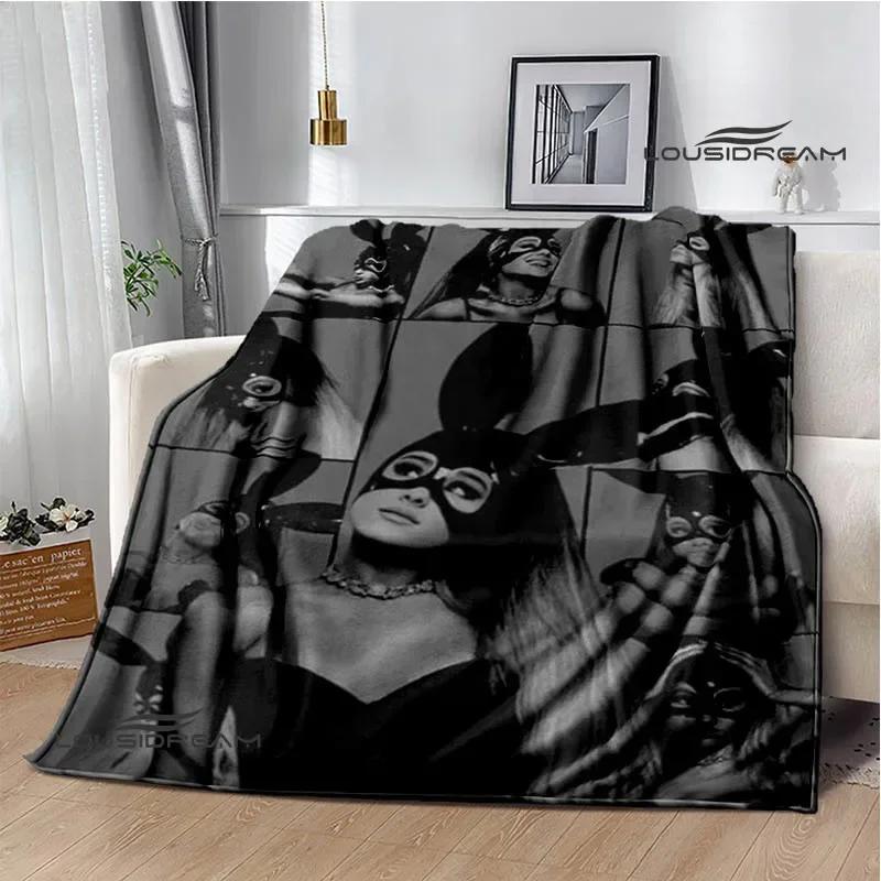 Singer Ariana Grande Printed Blanket Warm Flannel Blankets Soft And Comfortable Home Travel Blanket Bed Linings Birthday Gift