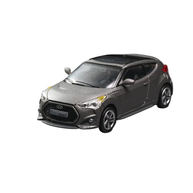 1/64 Hyundai Modern Veloster Turbo Alloy Scale Car Model Diecast Metal Simulation Collection Ornament Miniature Model Car Kid Toy Vehicl
