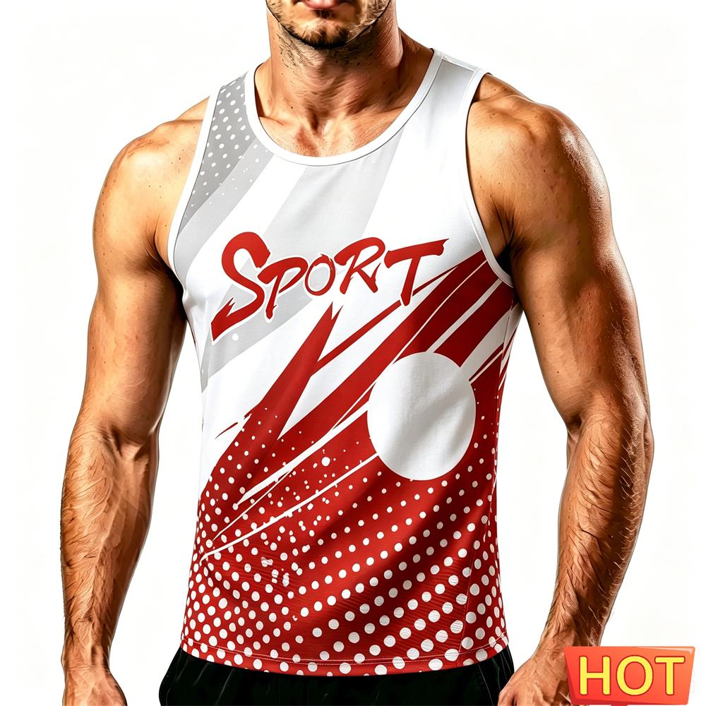 Outdoor Football Sports Men's Tank Top Summer Quick Dry Training Vest Fashion Gym T-shirt Professional Running Sleeveless Shirt