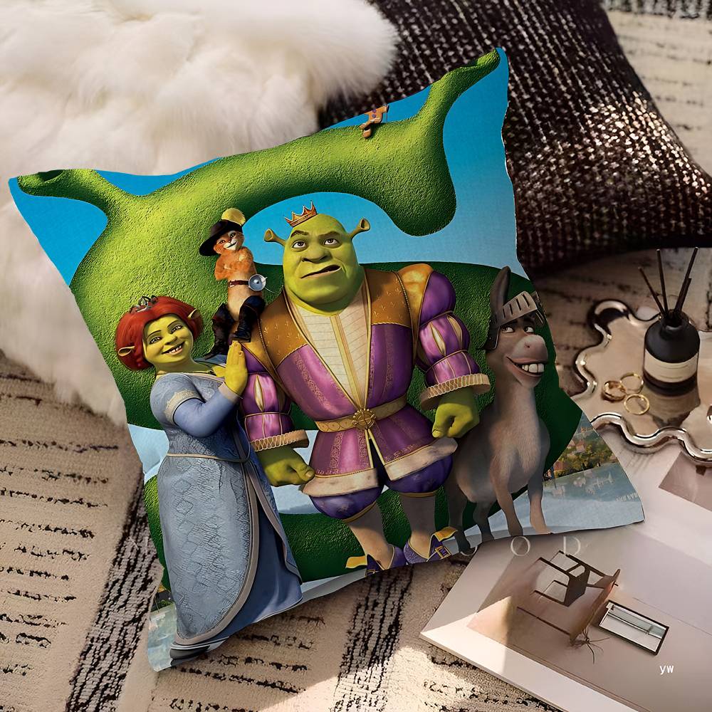 Kawaii Roztomilý Film S-Shrekes Polštář Dárky Domácí Kancelářské Vybavení Ložnice Pohovka Autopotah Polštářku Pouzdro 45x45cm