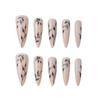 Artificial Nail Tips Full Cover Almond Plum Blossom Stiletto False Nails Fake Nails Wearable