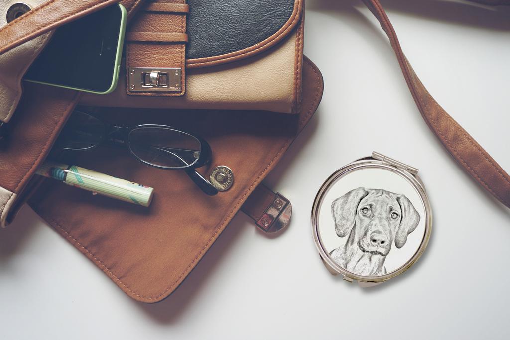 Rhodesian Ridgeback, African Lionhound – Pocket mirror with a dog, personalized mirror for a purse | Art-Dog