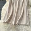 Autumn Winter Women Casual Twist Knitted Elastic High Waist Long Midi Skirt