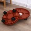 Removable Plant Stand Flower Pot Tray With Universal Wheel Heavy Rolling Flower Pot Rack Indoor And Outdoor Balcony