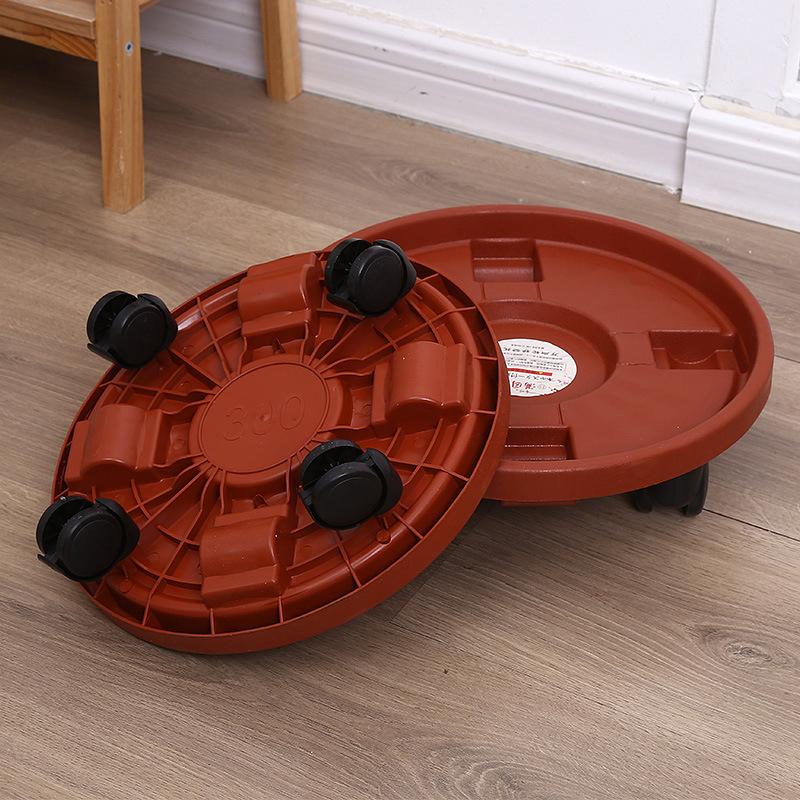 Removable Plant Stand Flower Pot Tray With Universal Wheel Heavy Rolling Flower Pot Rack Indoor And Outdoor Balcony