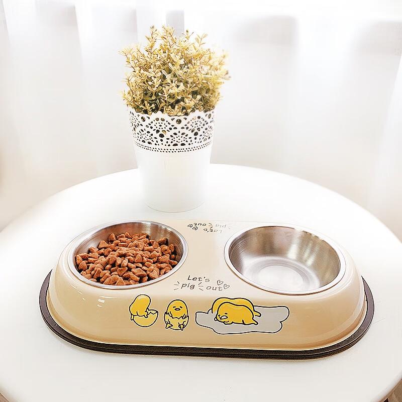 HELLOJOY Doppelnapf aus Edelstahl für Tierfutter und Wasser