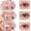 YAYAMIYA Eye Shadow Cute Honeycomb 12 Color Makeup Palette Eye Shadow Eye Shadow Palette Honey Sugar Tea Powder Eye Shadow Ins Eye Shadow Blush Dual-u