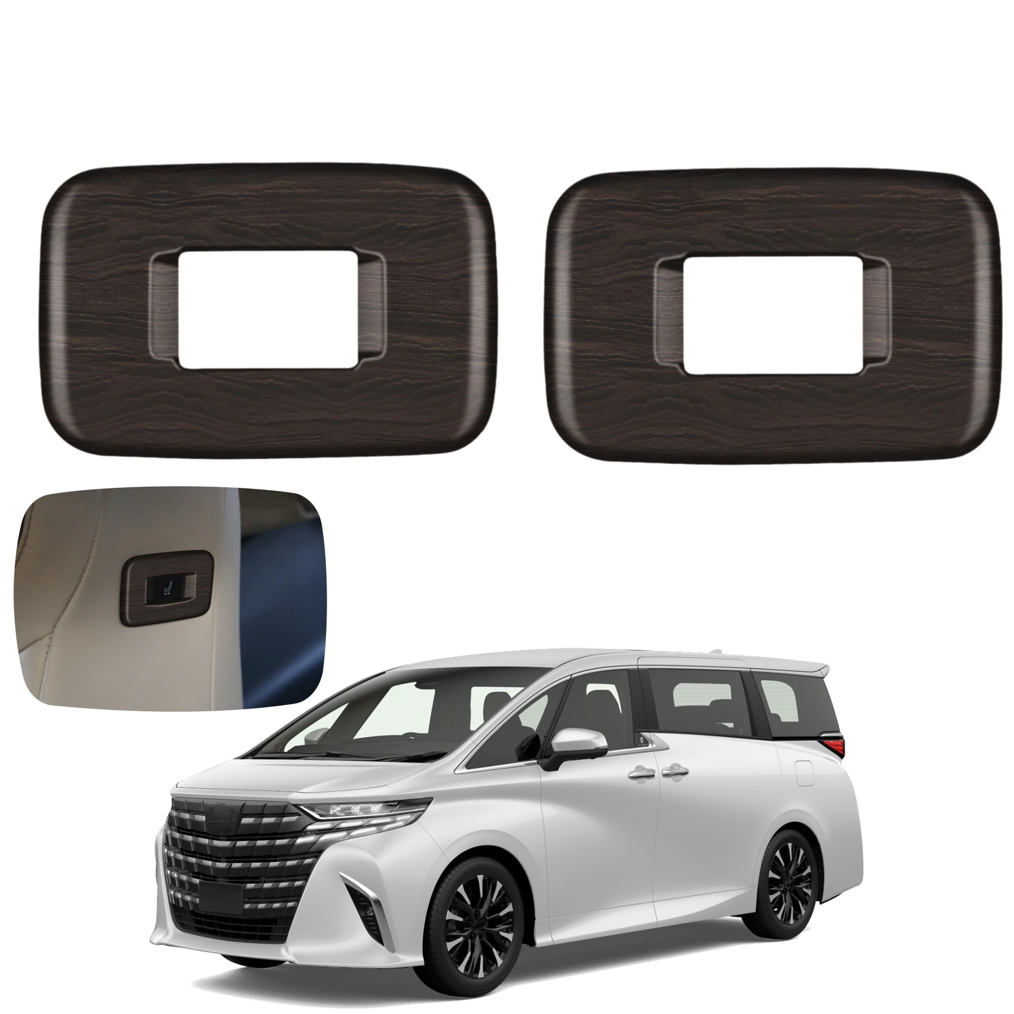 

Glealcco Compatible with New Alphard/Vellfire 40 Series Accessories 2nd Row interior panel чёрный