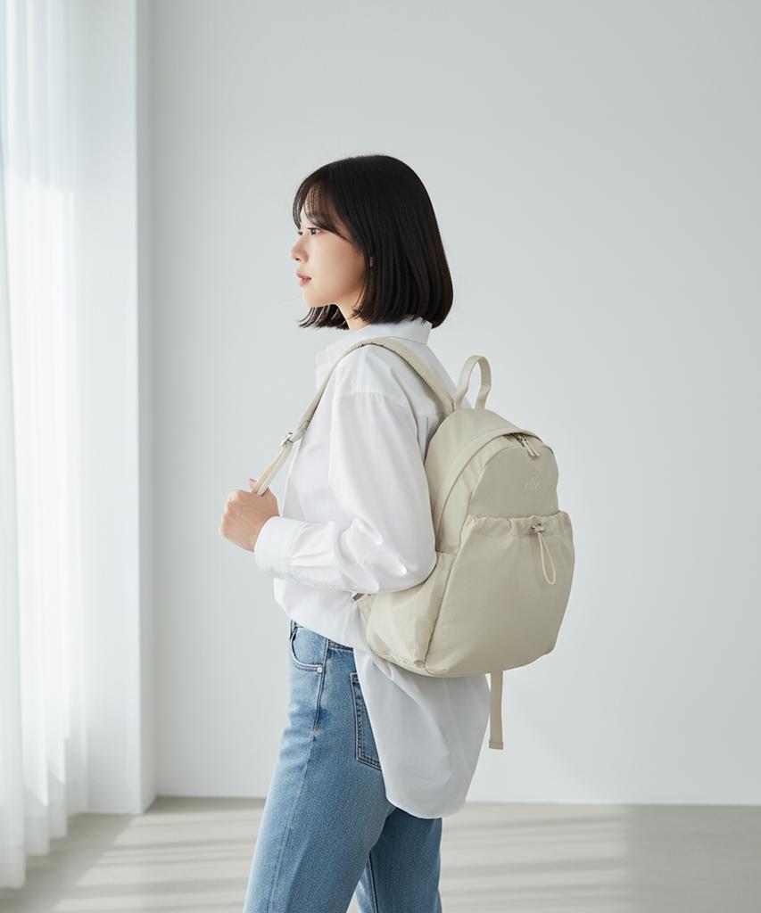 Elle Women'S Casual Travel Student Nylon Backpack Nea