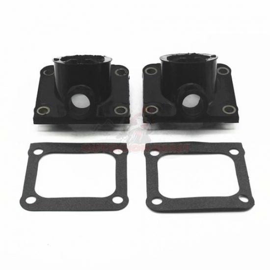 Set of 2 Carburetor Intake Boots w/ Gaskets for Yamaha Banshee 350 YFZ350 87-06
