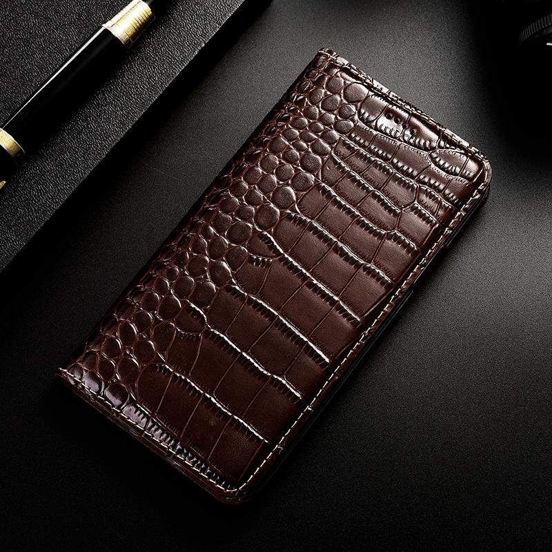 For Apple IPhone 7 8 X XS XR 11 12 13 14 15 16 16E Pro Plus Max Case Crocodile Genuine Leather Flip Wallet Cover Cases
