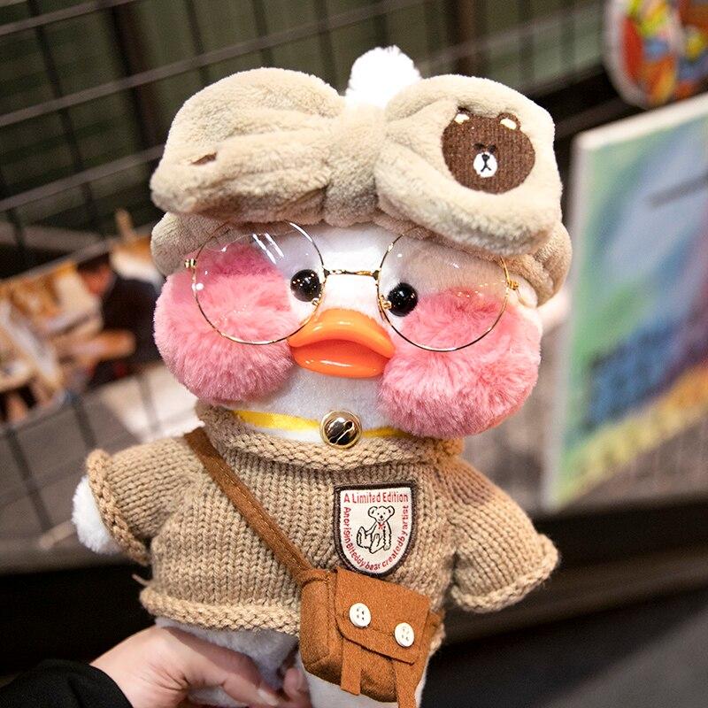 Kawaii 30 cm Lindo Lalafanfan Café Pato con peluche de peluche peluche animal suave Kawaii 30 cm Lindo Lalafanfan Café Pato con peluche de peluche peluche animal suave