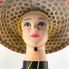 Ancient Oriental Style Bamboo Hat Chinese Costume Traditional Farmer Hat