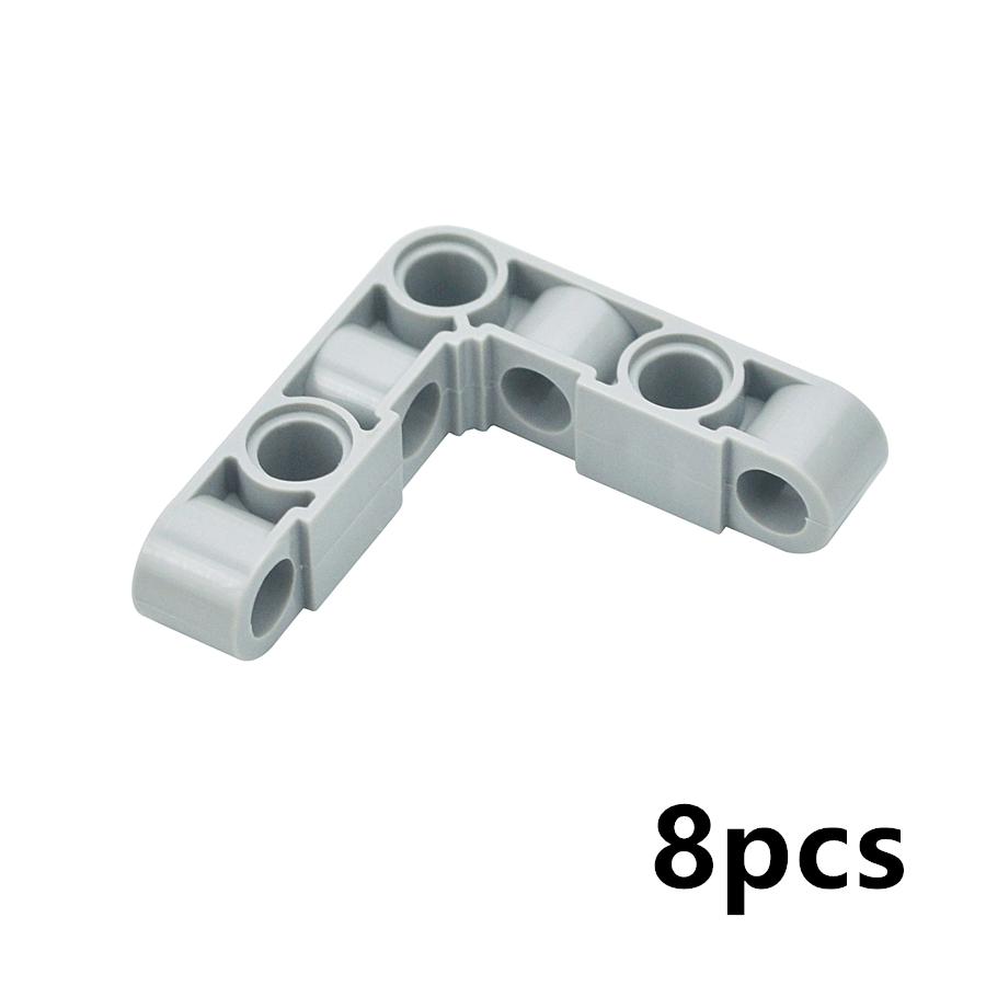 Thick Hole Beam 4x4 Building Blocks Compatible Car Truck Steering Liftarm Replacement Bricks MOC Right Angle Beam Creative Toys