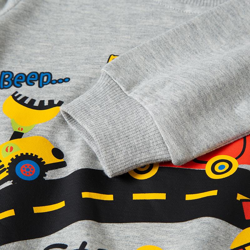2025 New Autumn Kids' Cartoon Sweatshirt: Boys' Round Neck Casual Sweater