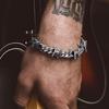 Stainless Steel Thorn Cuban Link Chains Bracelet for Men Women Barbed Wire Chain Bracelets  Adjustable Punk Emo Style Jewelry