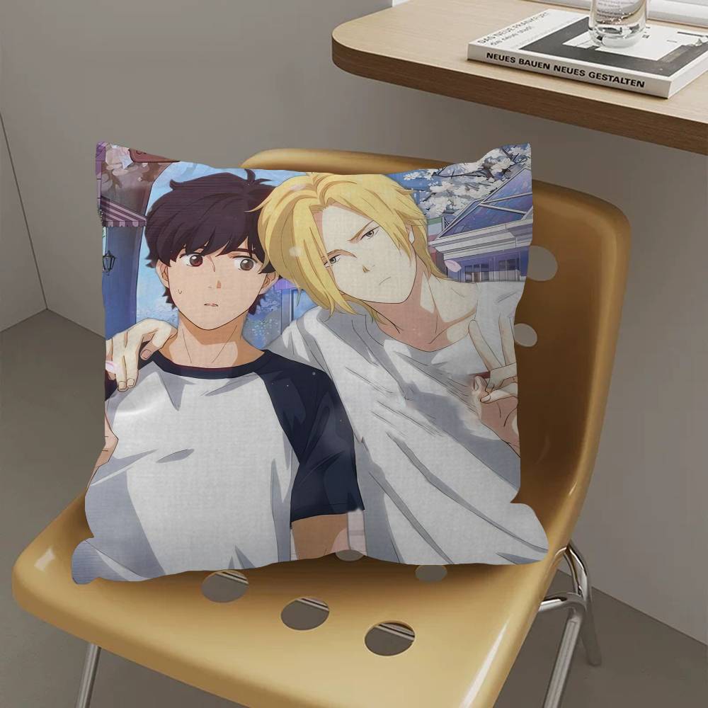 Cuscino BANANA FISH Anime Regali Arredamento Casa Ufficio Camera da Letto Divano Auto Copricuscino case 45x45cm