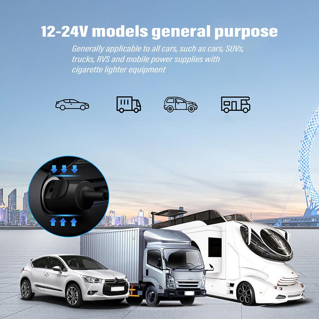 Portable Car Power Solution 12-24V Input 20V5A Output 100W USB C Vehicles Charger Adapter Wide Compatibility