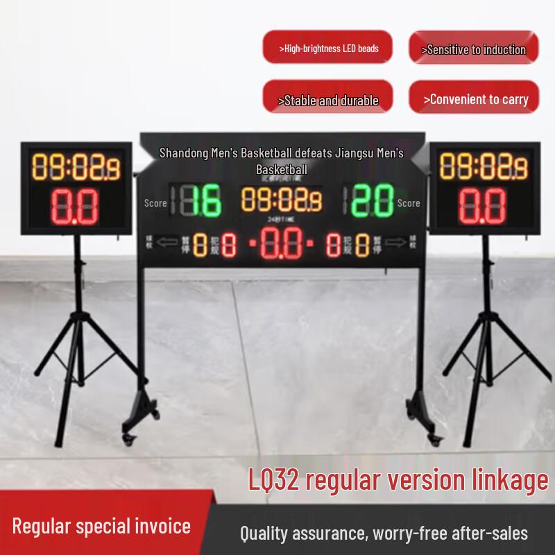 Portable Electronic Basketball Scoreboard with Shot Clock