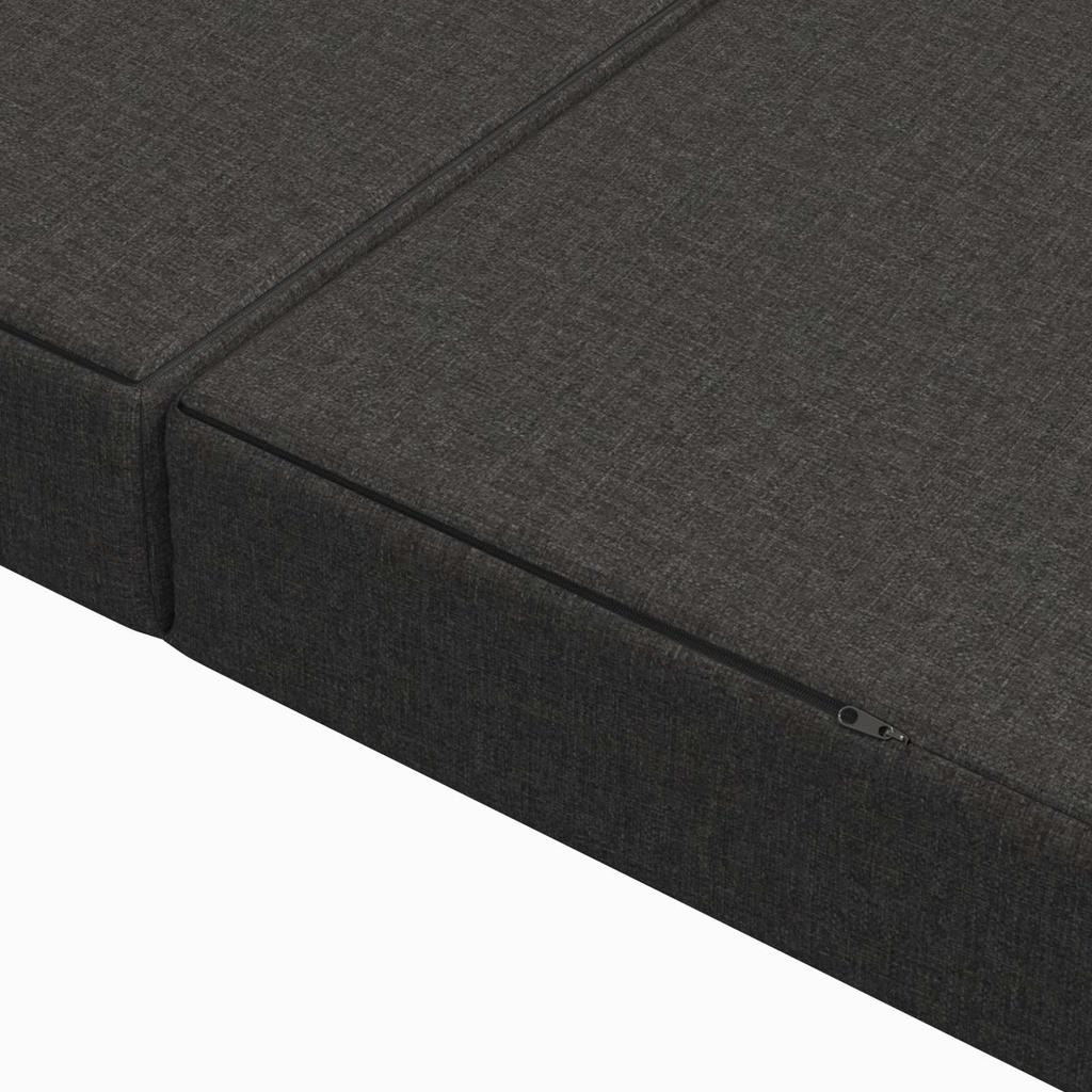 Folding Sofa Bed 80 x 67 x 45 cm Dark Grey
