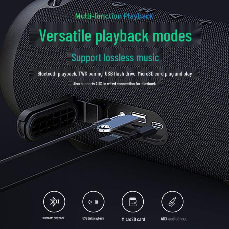 SEE ME HERE E9 Plus Portable Bluetooth Speaker CN Plug (adapter Included)