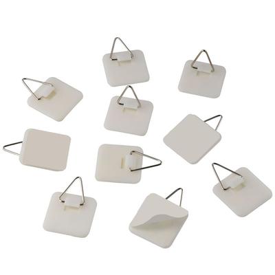 10 Pcs Without Nails Adhesive Plastic Invisible Plate Hanger Photo Frame Hangers Plate Holders Picture Hangers