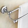 Wall Mounted Polished Chrome Brass Bathroom Double Towel Bar Towel Rail Holder Bathroom Accessory