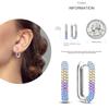 NEW Round Original CZ Hoop Earrings Heart U Shape Moon Star Unicorn Earring for Women Party Engagement Jewelry Gift