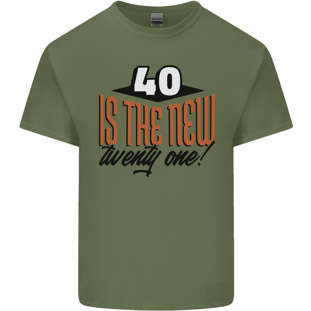 40th Birthday 40 is the New 21 Funny Unisexs Light Cotton TShirt