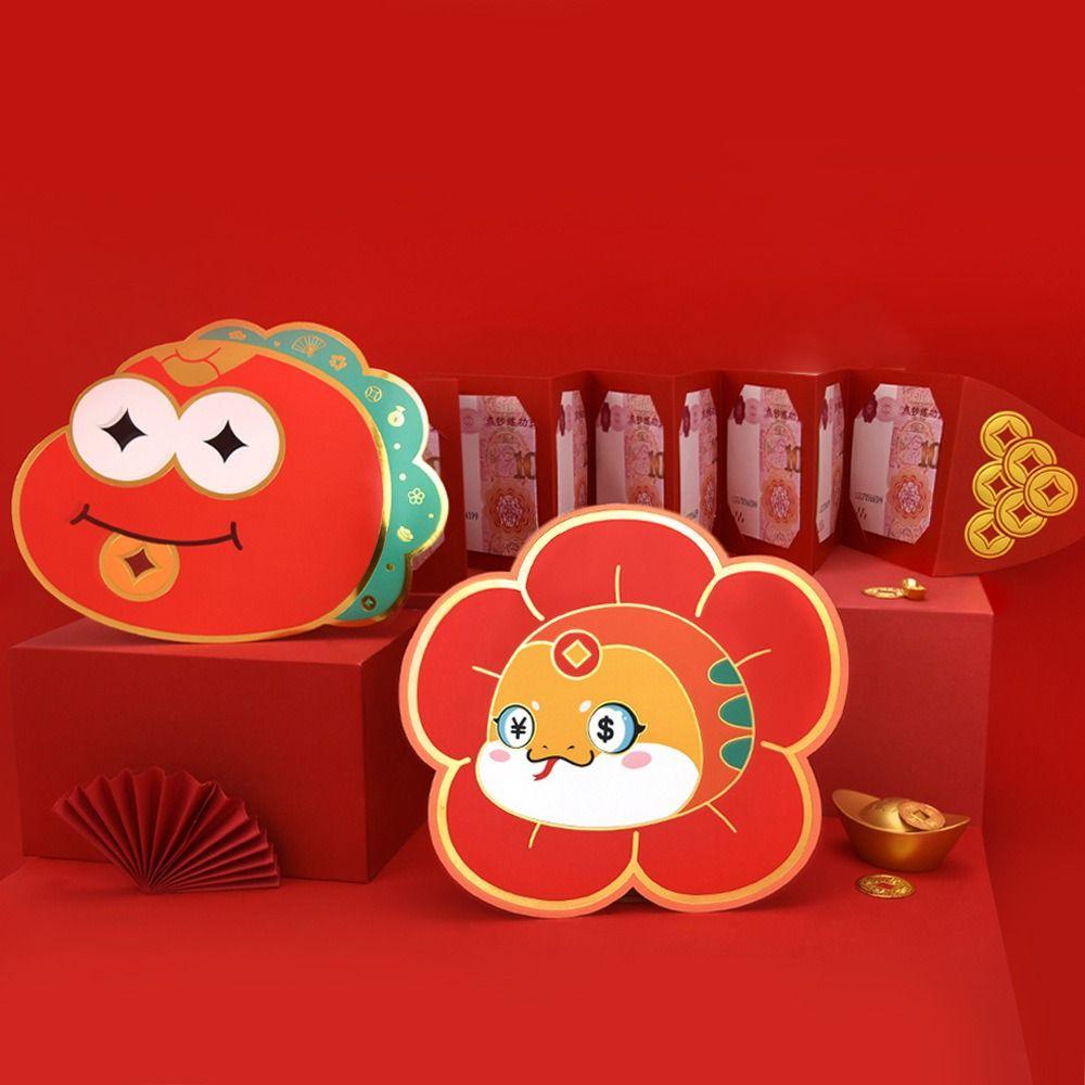 Chinese Style Lucky Money Packets Zodiac Snake Hongbao Cute Bless Pocket  Celebration