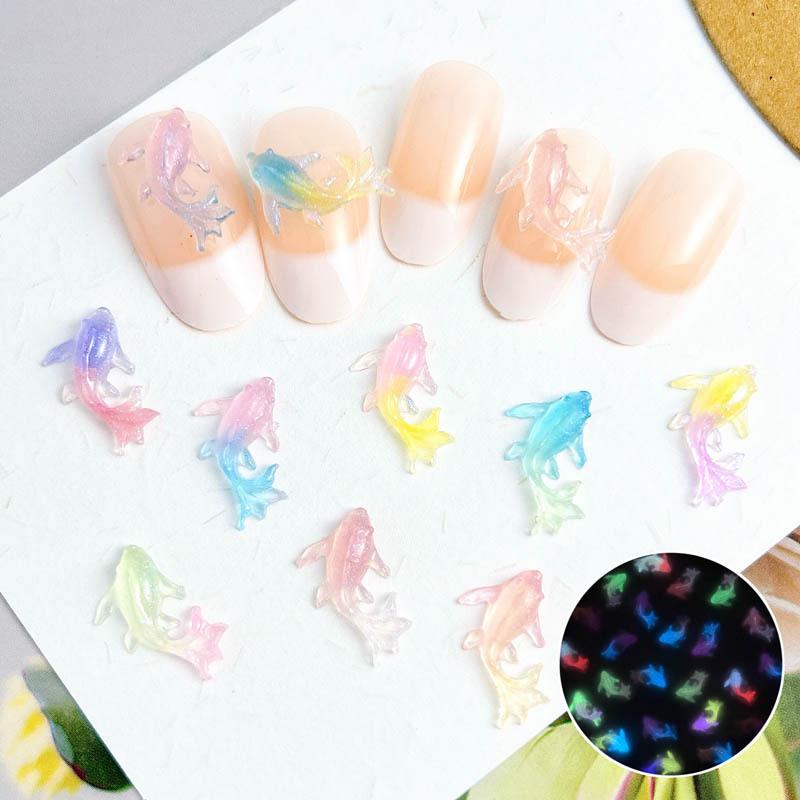 Luminous Dolphin Nail Art Resin Smudge Pack
