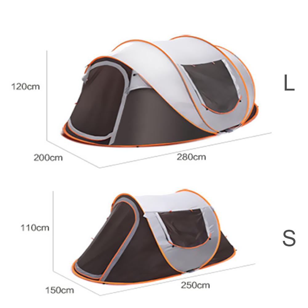 Outdoor Full-Automatic Instant Unfold Rain-Proof Tent Family Multi-Functional Portable Dampproof Outdoor Camping Tent Suit
