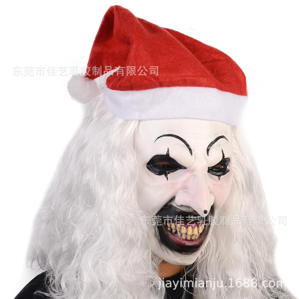 New Soul-Stealing Clown3Masked Headgear Halloween Best-Selling Masquerade Horror Prop Cos
