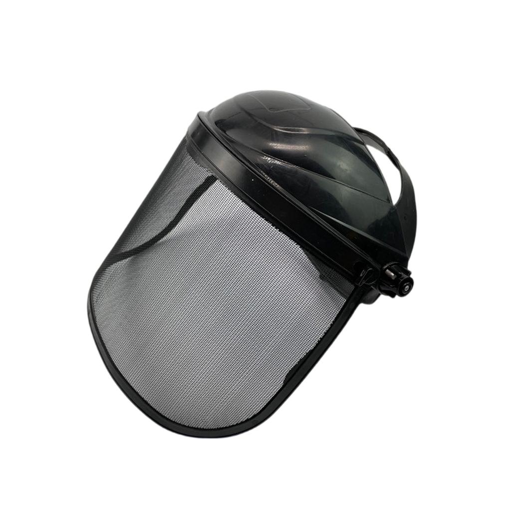 Net Head Wear With Hard Hat Faces Shield Grass Chain Saw Cap - Hedge Mower Wire Mesh Mask