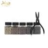 4.0mm Micro Rings Beads Hair Extensions Tools with Professional Pliers for Weft and I-Tip Hair Extensions
