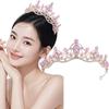 Baroque Luxury Princess Wedding Rhinestone Tiara Hair Crown Elegant Crystal Bridal Headpiece Stage Performance Hair Accessory