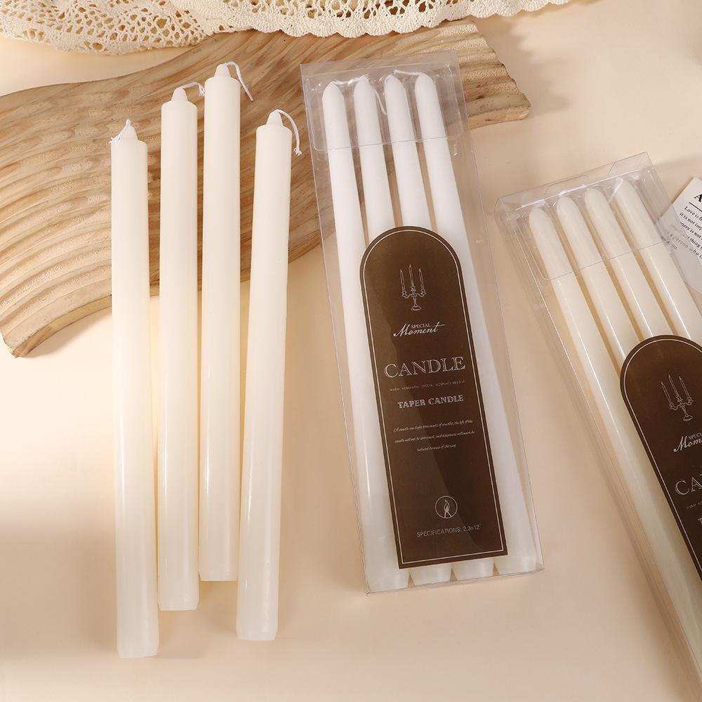 30cm European Classic Long Pole Candle Household Power Outage Emergency Odorless Tapered Pole Candle