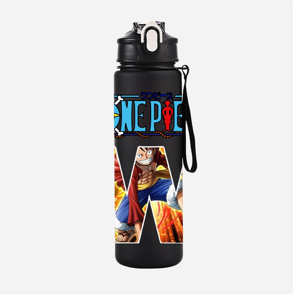 Anime A-Z English Letter Printed Large Capacity Water Cup Demon Hunters Outdoor Portable Drinking Bottle for Boy Girl Gift