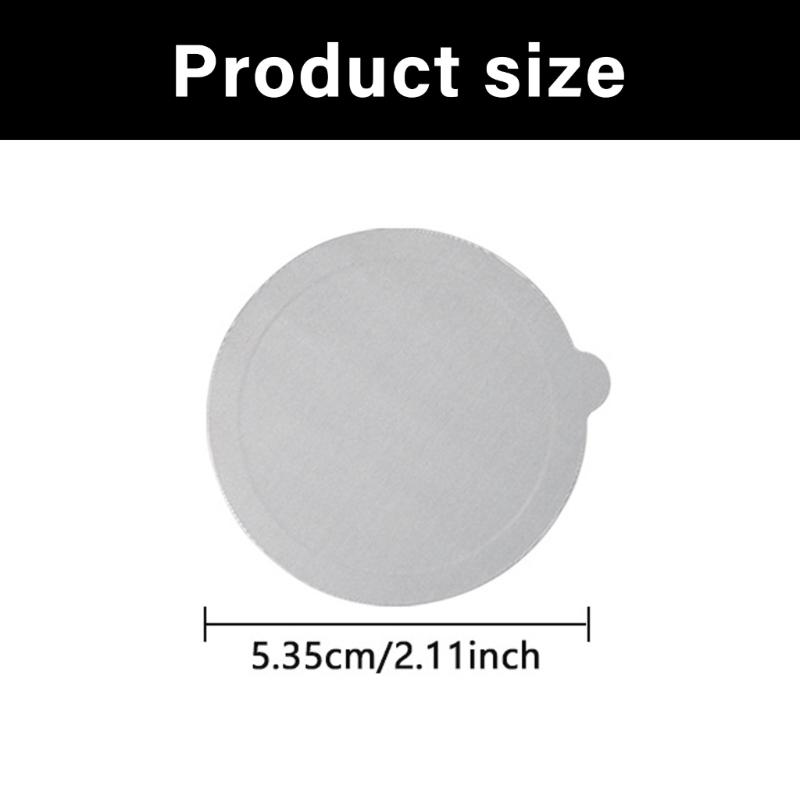 100PCS Aluminum Coffee Pods Stickers Coffee Pods Sealers Preservation Covers Coffee Pods Sealing Lid for Coffee Pods