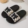 2025 New Fashionable Women's Bow Cool Slippers Can Be Worn Outside Non-slip Lightweight Men's Bathroom Slippers