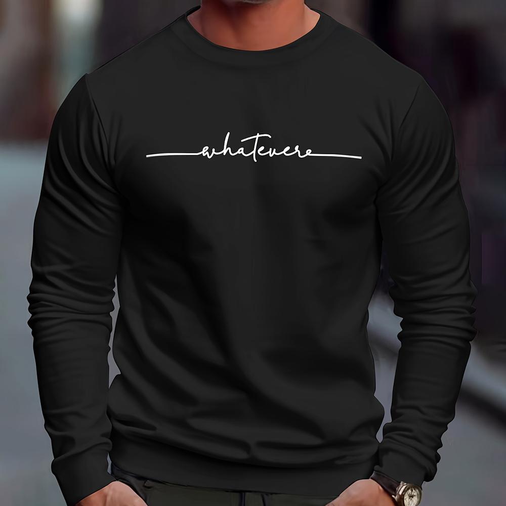 Men's Fall Long Sleeve Round Neck Casual T Shirt 2023 New Men's Sports 3D Digital Music Printing Sports Tops Winter Bottom Shirt