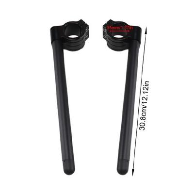 Lightweight Risers Clip On Handle Bars with Enhanced Control 35mm Adjustable Motorcycle Bars for Various Fork Sizes