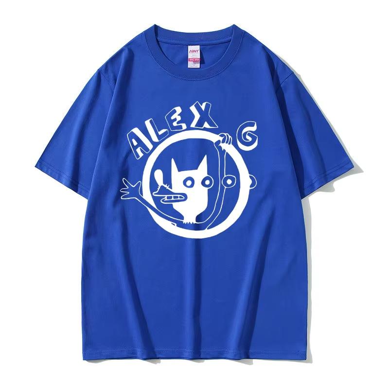 Singer Alex G Graphic Tshirt Unisex Fashion Cartoon Oversized Tshirts Unisexs Casual Cotton T Shirt Male Vintage Crewneck Tees