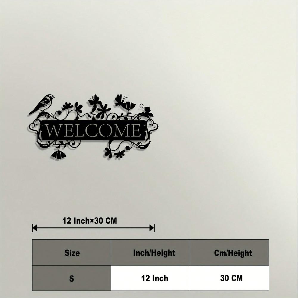 Vintage Metal Wall Art Handcrafted Iron Bird Sculpture Floral Garden Gift