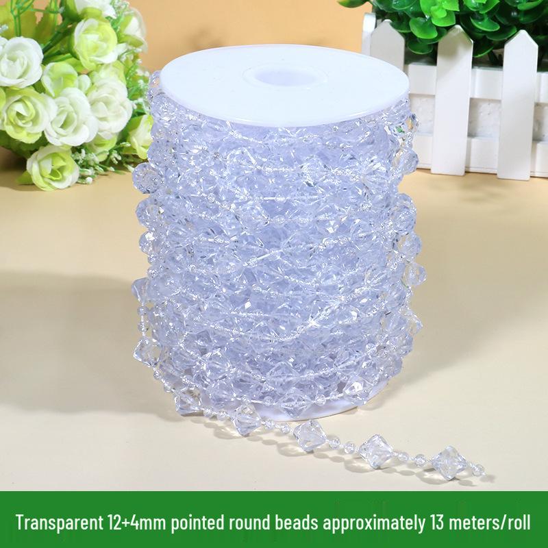 Acrylic Beaded Curtain for Weddings, Aisle Runners, Stage Decor, and Christmas Trees