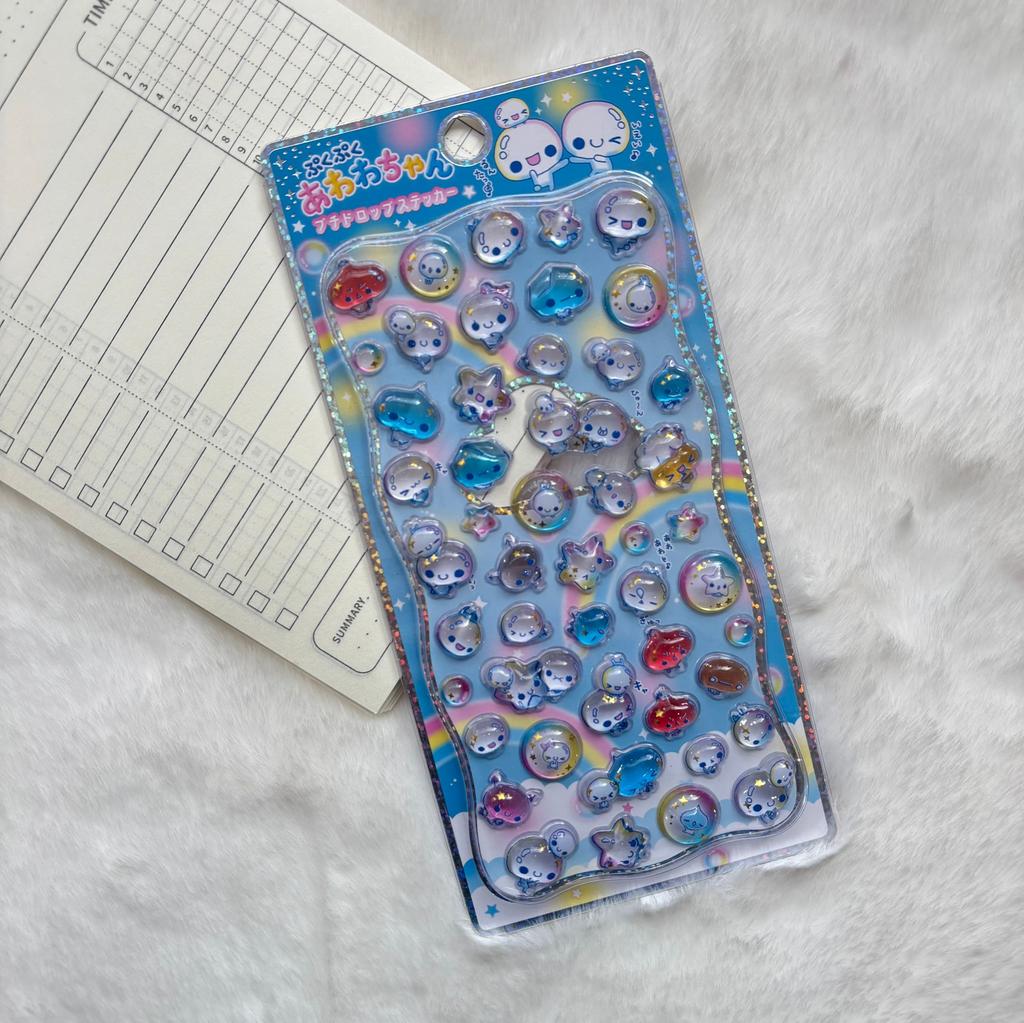 1pcsStyle Latest Animation Design 3D Drop Relief Decals Scrapbooking DIY Journaling Stationery Diary Decor School Adorable Decals